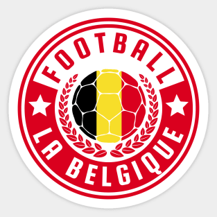 La Belgique Football Sticker